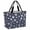 Dark blue, variant on Navy Blue Dog Paw Beach Bag for Women, Large Breathable Mesh Beach Tote Bag, Modern Geometric Abstract Aesthetics Sandproof Lightweight Travel Bags for Vacation Picnic Swimming Pool 15.7"x15.7"x9.1"