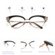thumbnail image 4 of Gafas de bloqueo de luz azul bullabulling con montura de ojo de gato y strass, 4 of 6
