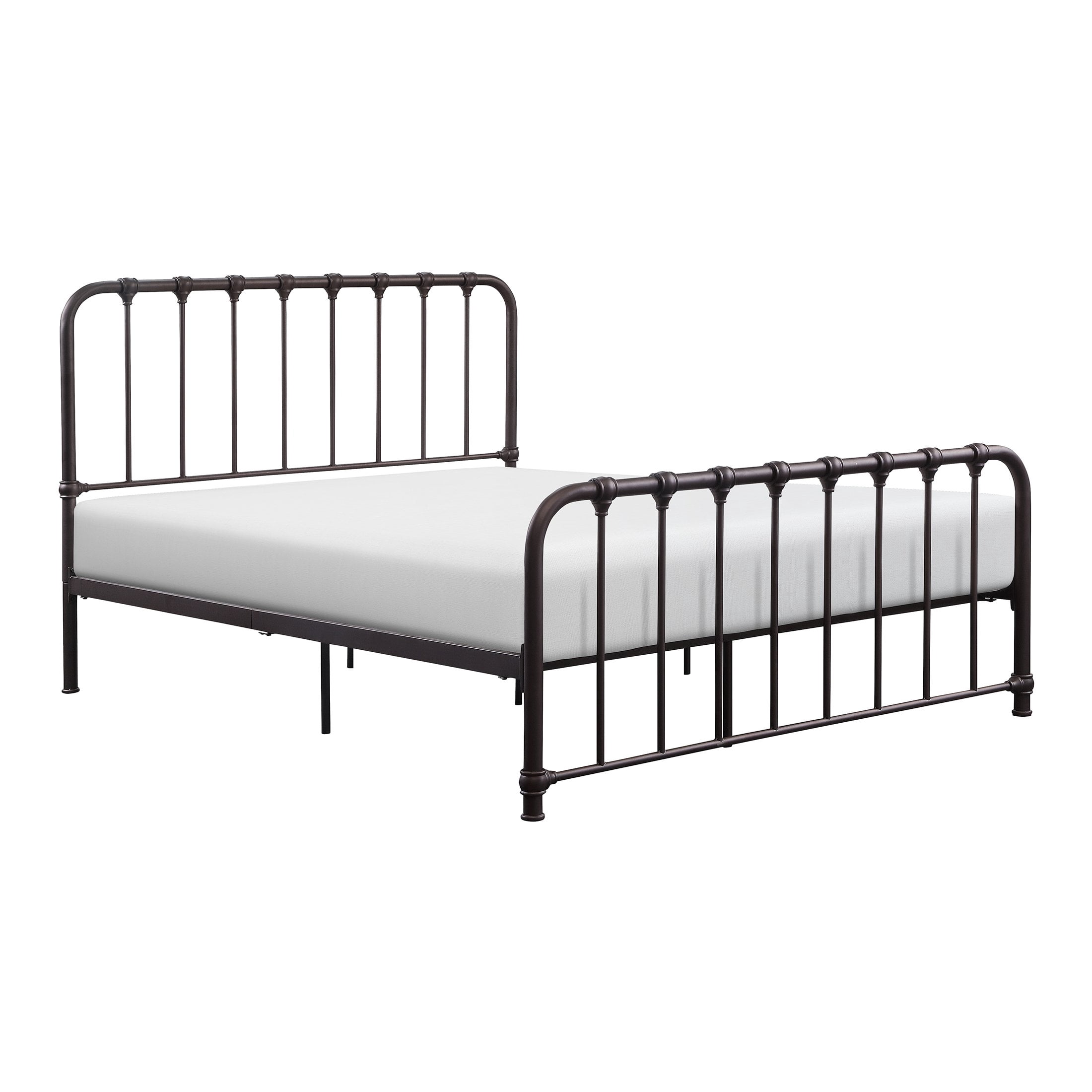 OakvillePark Umatilla Metal Platform Bed, Full, Dark Bronze