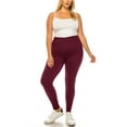 thumbnail image 3 of MOA Collection Women's Plus Size Microfiber Full Length Leggings, 3 of 4