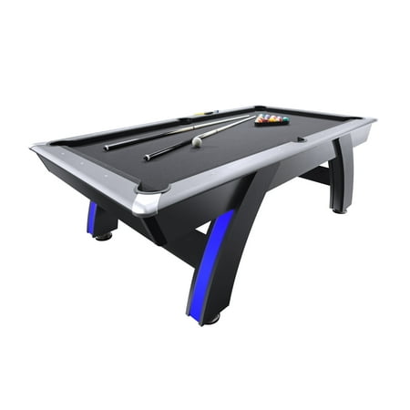 Atomic 7.5' Indiglo LED Lighted Billiard Table Includes 2 Billiard Cue, Ball Set, and