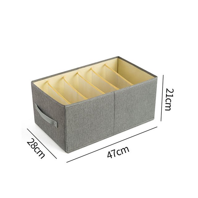 Caja de almacenamiento de ropa para pantalones, caja de almacenamiento dividida para suéteres, caja de almacenamiento estilo cajón para separar la ropa y organizarla