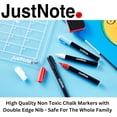 thumbnail image 2 of Jettle 2 Piece Monthly Calendar Planner - Acrylic Fridge Calendar - Fridge Whiteboard Magnetic - Wipe Board Calendar with Non-Toxic Liquid Chalk Markers, 2 of 8