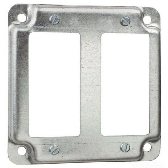 Thomas & Betts Steel Outlet Box Cover Steel City - Pre-Galvanized, 4 In Square, Pack Of 1
