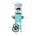 thumbnail image 5 of Miniyam 10 Oz Popcorn Machine with Cart, Large Kettle Popcorn Maker with Side Trays, Storage Cabinet & Tempered Glass, Countertop Convertible Popper for Home Theater, Parties & Events, Green, 5 of 7