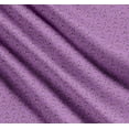 thumbnail image 3 of Soimoi Purple Cotton Cambric Fabric Leaves & Tulip Floral Print Sewing Fabric 1 Yard 58 Inch Wide, 3 of 7