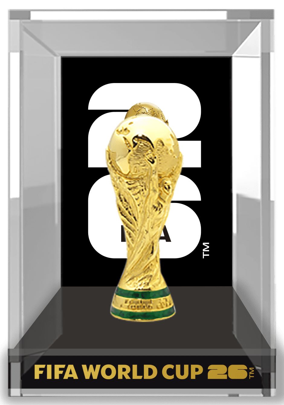 FIFA 2026 REPLIQUE 3D DU TROPHEE DE LA COUPE DU MONDE AVEC BOITIER DE PRESENTATION