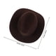 thumbnail image 2 of FENGGUIQU Sombrero Western Clásico De Fieltro Café Con Ancha Para Estilo Único Y Protección Solar, 2 of 8