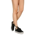 thumbnail image 6 of Women Round Toe Lace-Up Studded Rhinestone Trim Sneaker 18982, 6 of 6