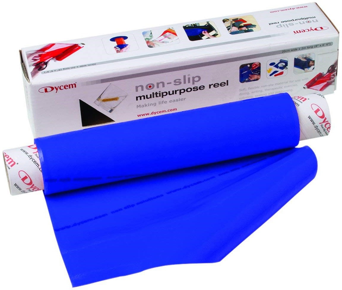 Dycem nonslip material, roll, 8" x 61/2 foot, blue