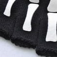 thumbnail image 5 of Sofullue Unisex Adult Halloween Skeleton Skull Half Finger Gloves Glow in the Dark Fingerless Stretch Knitted Winter Mittens, 5 of 9