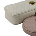thumbnail image 4 of Pre-Owned GUCCI GG Marmont Mini Matelasse Leather Shoulder Bag White 699759, 4 of 15