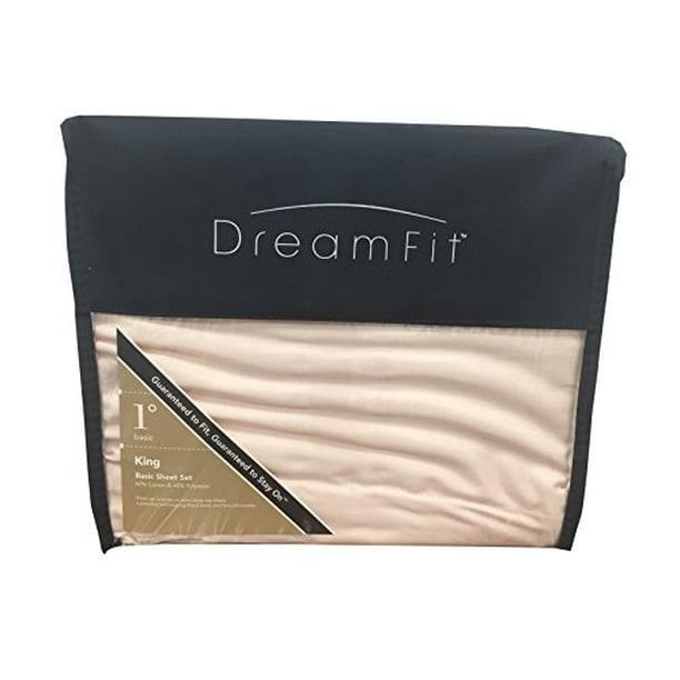 DreamFit King Basic Sheet Set, 1 Degree, 60 cotton/40 Polyester