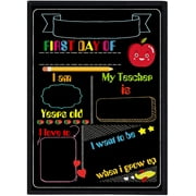 WaaHome First Day of School Chalkboard Style Sign 8.8" x 12.2"