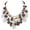 NK_10619_Brown, variant on Bocar 2 Layer Statement Necklace Chunky Beaded Fashion Necklace for Women Gifts