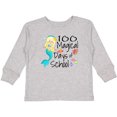 thumbnail image 3 of Inktastic 100 Magical Days of School with Blue Mermaid and Fish Boys or Girls Long Sleeve Toddler T-Shirt, 3 of 5