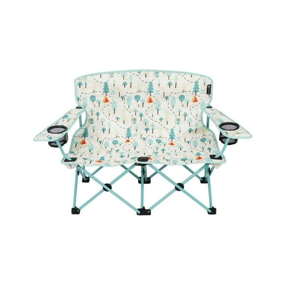 Ozark Trail Kids Loveseat Camping Chair, Polyester, Supports up to 300 Lbs.