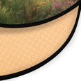thumbnail image 3 of 36.2 Inch Round Floor Mat Cow in Green Rolling Hills Carpet Decor Rug for Living Room Bedroom, 3 of 6