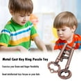 thumbnail image 3 of SharkTRUE Puzzle Magic Lock Zinc Alloy Unlock Luban Lock Hole Untie Brain Burn Complete Ring Intelligence, 3 of 8