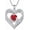 1-Jan-Garnet, variant on JKR I Love You to the Moon and Back Necklaces for Women 925 Sterling Silver Double Heart Necklace with 12 Birthstone Jewelry Birthday Anniversary Mothers Day Gifts for Women