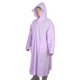 thumbnail image 3 of Capa impermeable con capucha, impermeable, ligera, de manga larga, de EVA. XL morado, 3 of 9