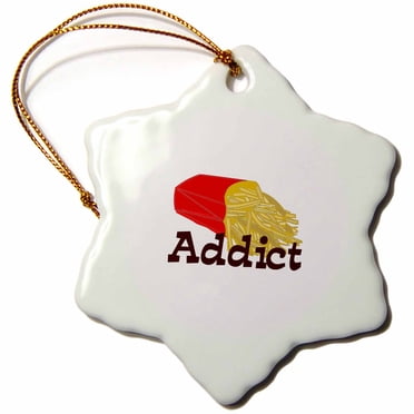 3dRose Print of Elvgren Pinup Sheer Nude, Snowflake Ornament, Porcelain