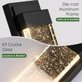 thumbnail image 4 of Nordic Hygge Outdoor Wall Waterproof Exterior Sconces with Crystal Bubble Glass, 4 of 8