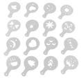 thumbnail image 1 of Ounissouiy Paquete de 16 moldes de modelo de impresión de café, plantilla de aerosol de espuma, accesorios de café Juegos de servir café y té, 1 of 6