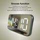 thumbnail image 5 of Monstrate Reloj despertador LED 12H/24H Termómetro digital ajustable conmutable Relojes electrónicos Espejo portátil Hora Fecha Calendario Decoración del hogar Blanco Monstrate HA063013-01B, 5 of 6