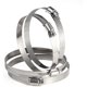 thumbnail image 2 of 4 Pack Large Size Metal Hose Clips 91-114 Mm Adjustable Ducting Clamps, 2 of 4