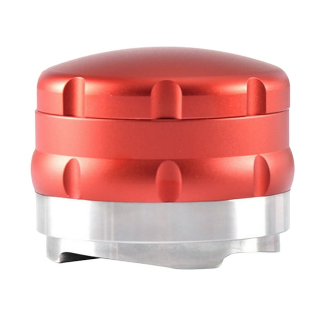 Prensador de café profesional de acero inoxidable, herramienta de prensado para baristas rojo