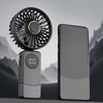 thumbnail image 4 of Naiovety Mini ventilador Ventilador recargable portátil Pantalla digital inteligente Funcionamiento suave 2. Inteligente Electrodomésticos Azur 1200M, 4 of 6