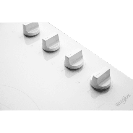 Whirlpool - 30" Built-In Electric Cooktop - White