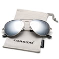 thumbnail image 3 of COASION Classic Aviator Polarized Sunglasses 58mm UV Protection Sunglasses, 3 of 8