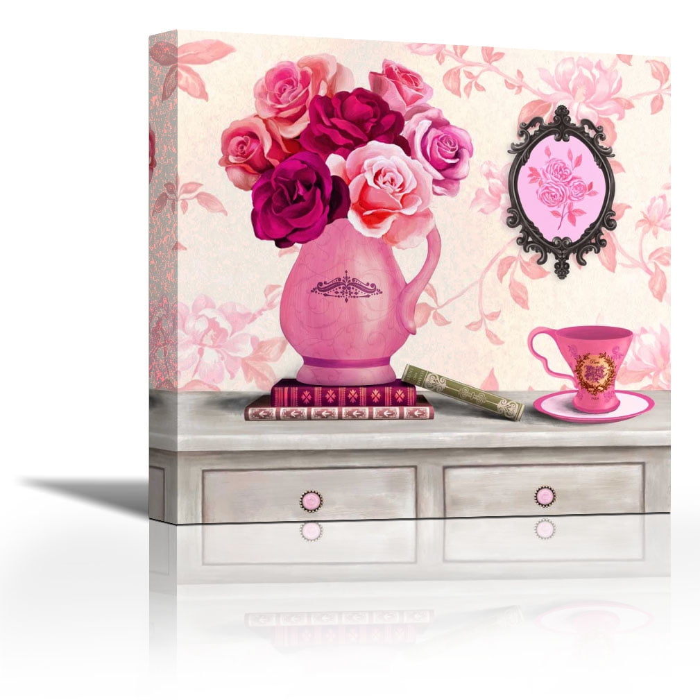 Parisian In Pink 3 Contemporary Fine Art Giclee on Canvas Gallery