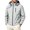 White, variant on Men's Hooded Jackets Men Multiple Zipper Pockets Water Repellent Solod Color Softshell Jackets Casual Full Zip Adjustable Cuffs Travel Daily Outdoor Coats