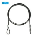 thumbnail image 3 of Candado de Seguridad de Cable de Acero para Iluminación de Escenario de 3.3 pies y 2mm de Diámetro, Negro, Paquete de 6, 3 of 6