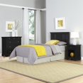thumbnail image 1 of Home Styles Bedford Tête de Lit Simple Ensemble de Chambre 3 Pcs en Noir, 1 of 2