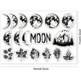 thumbnail image 6 of Moon Phase Clear Stamps Full Moon Crescent Autumn Leaves Silicone Clear Stamp Seals for Cards Making DIY Scrapbooking Photo Journal Album Decoration, 6 of 8