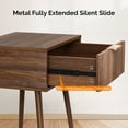 thumbnail image 4 of Ktaxon Set of 2 Solid Wood Nightstand,  End Table, Side Side End Table for Bedroom Furniture, Brown, 4 of 7