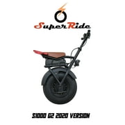 SUPERRIDE Self Balancing Electric Unicycle S1000 G2  One Wheel Electric Scooter with Single Fat Tire & 1000W Motor, Frame, Wheel, Battery, Charger, Screen, and LED Light