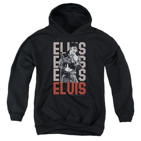 Elvis Presley 1968 Youth Pullover Hoodie Sweatshirt Black
