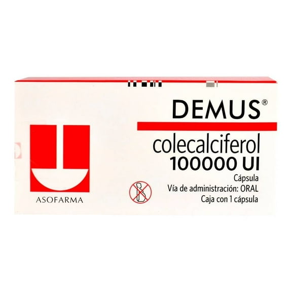 Colecalciferol Demus 100000 UI,1 cápsula