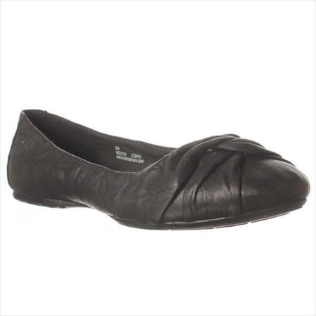 

Womens Born Lilly Wrap Toe Ballet Flats Black