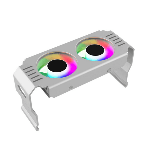 Computer RAM Memory Module Cooler PC DDR4 DDR5 Overlock Dual ARGB Sync PWM Fans Aluminium RGB Cooling Radiator(B)