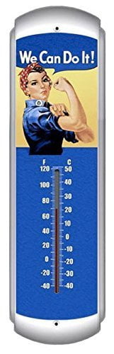 Details about   Rosie the Riveter "We Can Do It" Metal Thermometer Homefront WWII  SIG-0119
