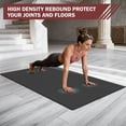 thumbnail image 4 of Extra Large Exercise Mat  6'x4'/7'x5' /8'x5' (6mm) Thick Workout For Home Gym & Garage Flooring Shoe-friendly Non-slip Ultra Durable Mats Workouts, 4 of 8