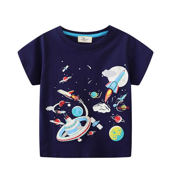Aolyty Little Boys Airship Top Short Sleeve 4T