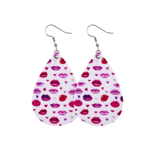 Jusqu'à 65% de Rabais Boucles d'Oreilles Jour Valentine Coeur Amour Lèvres Rouges Double Face Boucles d'Oreilles Boucles d'Oreilles Boucles d'Oreilles Jewelry sur l'Autorisation