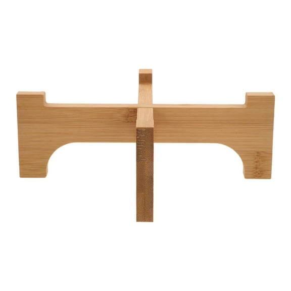 LEORX Beverage Dispenser Stand Wood Flower Pot Holder Light Brown 1Pcs